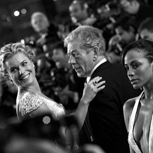 Rebecca Romijn and Ian McKellen, Cannes, May 2006