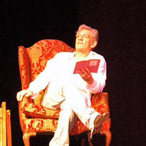 2006, A KNIGHT OUT IN LOS ANGELES (2006): Reading from THE PRELUDE (Wordsworth), Rehearsal  - Photo by Keith Stern