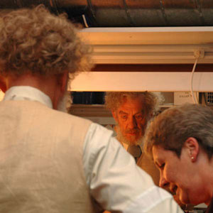 Dressing Room A, RSC Courtyard Theatre, Stratford, 26 April 2007, with dresser Yvonne Gilbert