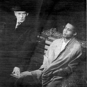 1988, Before the Act: 5 June 1988<br>Uncle Freddie (Ian McKellen) and Max (Hugh Quarshie) in a scene from Martin Shermans Bent for Before the Act gala to protest Section 28  - Photo by Bill Short