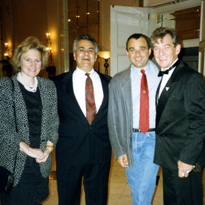 With US Congressman Barney Frank at HRCF fundraiser
