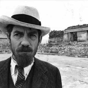 Lawrence sight-seeing in Mexico
<BR><BR><I>The splendid panama hat was typical of the care of our costume designer, Anthony Powell.  Before each shot he checked my clothes, particularly around my face when in close-up.  He taught me that the brim of a hat should always be parallel with the ground, if it was to look good from all angles.  The temptation is to push hats back off the forehead, which may reveal the face nicely but looks sloppy from the side.</I>