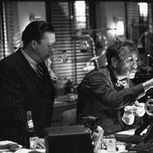 Tim Curry watching Ian McKellen  making a bomb
<BR><BR><I>It was fun playing with my old friend Tim Curry, who I knew long before ROCKY HORROR PICTURE SHOW and had partnered in AMADEUS on Broadway.�</I>