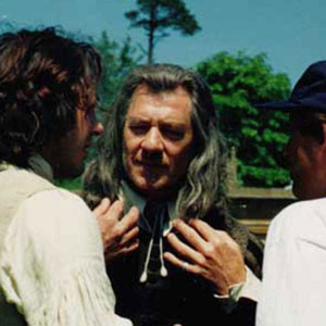 L to R: Robert Downey, Jr.,  Ian McKellen, Michael Hoffman (director)