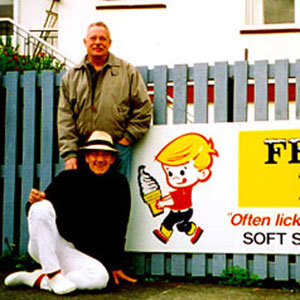 Armistead Maupin and Ian McKellen, Akaroa, New Zealand, May 2000