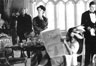 The Royal Breakfast Room, Queen Elizabeth (Annette Bening) and her brother Earl Rivers (Robert Downey, Jr in headdress)