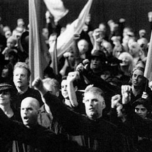 The crowd in the arena