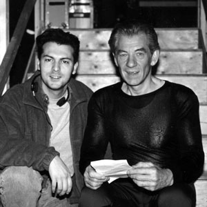 1999, X-MEN: With David Hayter on the set of X-MEN  