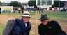 With Orlando Bloom on the cricket field at the Basin Reserve, Wellington, New Zealand