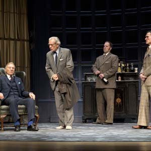 Hirst (Patrick Stewart), Spooner (Ian McKellen), Briggs (Shuler Hensley), Foster (Billy Crudup) in No Man's Land