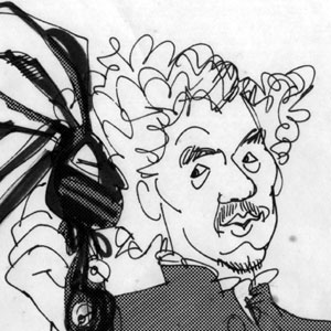 Dr. Faustus with Bad and Good 
    Angels