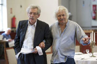 Ian McKellen and Michael Pennington in The Syndicate (Rehearsal)